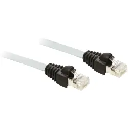 Patch cable, RJ45 plug, straight to RJ45 plug, straight, Cat 5, F/UTP, 2 m, gray, 490NTW00002