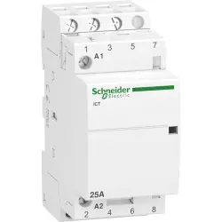 Installation contactor, 3 pole, 25 A, 400 V, 3 Form A (N/O), coil 240 VAC, screw connection, A9C20833