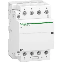 Installation contactor, 4 pole, 40 A, 400 V, 4 Form A (N/O), coil 240 VAC, screw connection, A9C20844