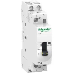 Installation contactor, 2 pole, 25 A, 250 VAC, 2 Form A (N/O), coil 24 VAC, A9C21132
