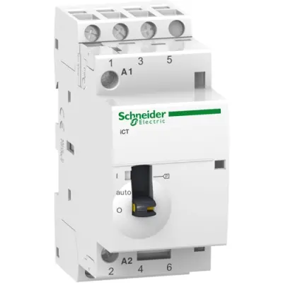 Installation contactor, 3 pole, 25 A, 400 V, 3 Form A (N/O), coil 240 VAC, screw connection, A9C21833 - 1