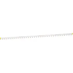 Phase bar, cut to length, 1P+auxiliary switch, 57 HP, 100A for tunnel clamp/double clamp, A9XAH157