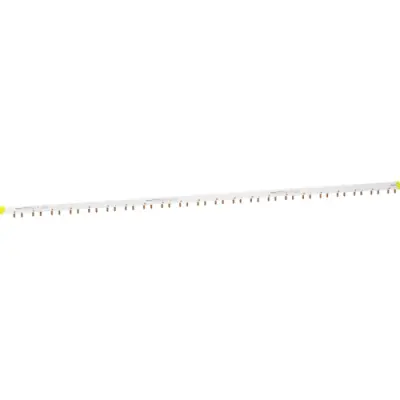 Phase bar, cut to length, 2P+auxiliary switch, 57 HP, 100A for tunnel clamp/double clamp, A9XAH257 - 1