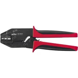 Crimping pliers for insulated cable lugs/connectors, 0.5-6.0 mm², AWG 20-10, Wiha Z62000206