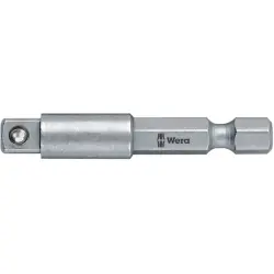 1/4 inch adapter, external hexagon/square, 1/4 inch, L 50 mm, 05311517001