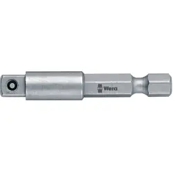 1/4 inch adapter, external hexagon/square, 1/4 inch, L 50 mm, 05050205001