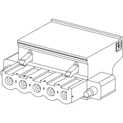 Modicon X80 connector kit, for BMXCPS-2000/2010/3020/3500, BMXXTSCPS20 - 1