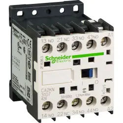 Auxiliary contactor, 4 pole, 10 A, 3 Form A (N/O) + 1 Form B (N/C), coil 42 VAC, screw connection, CA2KN31D7