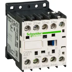 Auxiliary contactor, 4 pole, 10 A, 4 Form A (N/O), coil 48 VAC, screw connection, CA2KN40E7