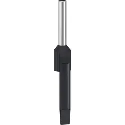 Insulated wire end ferrule, 1.5 mm², 14 mm long, NF C 63-023, black, DZ5CA015
