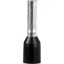 Insulated wire end ferrule, 1.5 mm², 14 mm long, DIN 46228-4, black, DZ5CE015D
