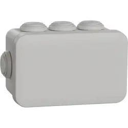 Branching box, 105 x 65 x 55 mm, Ø 20 mm, no. of entries: 8, gray, IP55, ENN05003