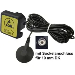 ESD grounding module, push button Ø 10 mm, 4.5 m, 1 x push button, BK0103026