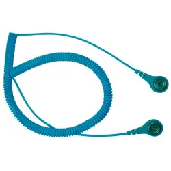 Grounding cable, push button Ø 10 mm, 2.4 m, BK0103013