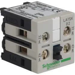 Auxiliary switch block, 10 A, 690 V, 2 Form B (N/C), screw connection, LA1SK02