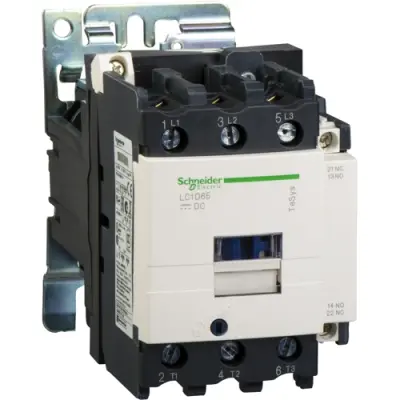 Power contactor, 3 pole, 80 A, 400 V, 3 Form A (N/O), coil 110 VDC, screw connection, LC1D806FWS207 - 1