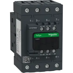 Power contactor, 4 pole, 60 A, 4 Form A (N/O), coil 48 VAC, screw connection, LC1DT60AE7