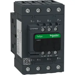 Power contactor, 4 pole, 60 A, 4 Form A (N/O), coil 230 VAC, screw connection, LC1DT60AP7