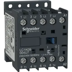 Power contactor, 4 pole, 20 A, 4 Form A (N/O), coil 230-240 VAC, screw connection, LC1K09004U7