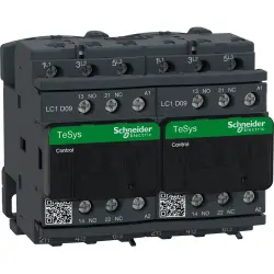 Reversing contactor, 3 pole, 9 A, 400 V, 3 Form A (N/O), coil 230 VAC, screw connection, LC2D09P7