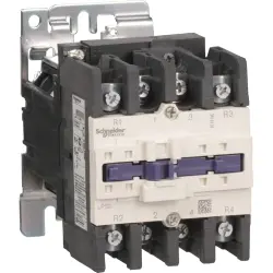 Power contactor, 4 pole, 125 A, 4 Form A (N/O), coil 24 VDC, screw connection, LP1D80004BD