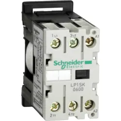 Mini contactor, 2 pole, 12 A, 2 Form A (N/O), coil 24 VDC, screw connection, LP1SK0600BD