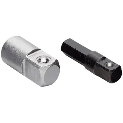 Adapter, internal/external square, 1/4 inch, 3/8 inch, 23782 - 1