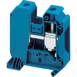 Terminal block, 2 pole, 1.5-50 mm², clamping points: 2, blue, screw connection, 125 A, NSYTRV352BL
