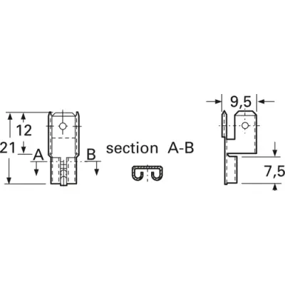Multi-connector, Straight, 2, Plug connection - 1