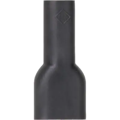 Insulating sleeve for 6.3 mm, TPE, black, 01150100010 - 1