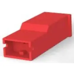 Insulating housing for 6.35 mm, 1 pole, PA, UL 94V-2, red, 154719-2