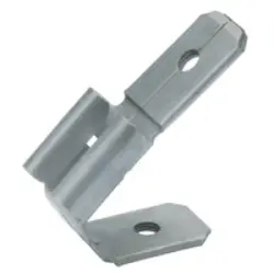 Unisulated multiple tab 6.3x0.8 mm, 15° angled