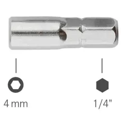 Bit adapter, hexagon, L 25 mm, 4-566