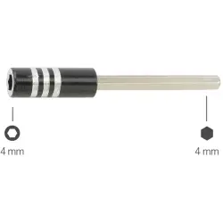 Bit adapter, hexagon, L 60 mm, 4-567