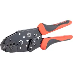 Ratchet crimping pliers for coaxial connectors, C.K Tools T3698A