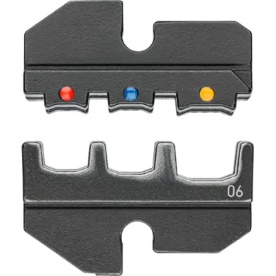 Crimping die for tubular cable lugs and connector, 0.5-6.0 mm², AWG 20-10, 97 49 06 - 1