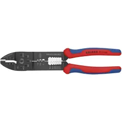 Crimping pliers for insulated cable lugs/connectors, 0.5-6.0 mm², AWG 20-10, Knipex 97 22 240