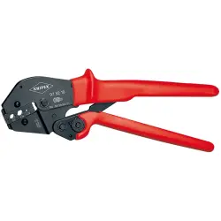 Crimping pliers for BNC/TNC coaxial connectors, for two-handed operation, Knipex 97 52 10