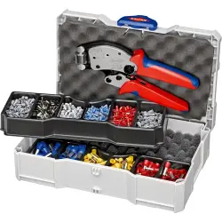 Wire end ferrules kit, with 1x crimping pliers, 1190 pieces, 97 90 13
