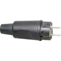 Schuko/CEE solid rubber plug, 179016059