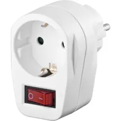 German Schuko-style plug with switch, 68906