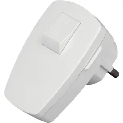 German Schuko-style plug with switch, 170402006 - 1