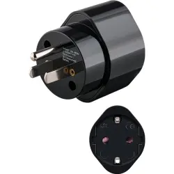 Mains adapter Europe > North America/Japan, 3-pole, black, 45354