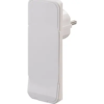 Flat mains plug, white, 16 A - 1