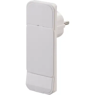 Flat Schuko plug, 16 A/250 V, white - 1