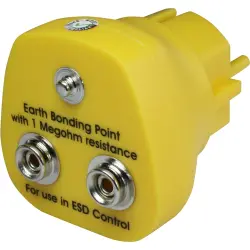 Antistatic protective contact plug, push button Ø 10 mm, 0.063 m, 3 x push button, EP0101003