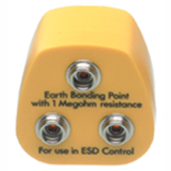 Antistatic protective contact plug, push button Ø 10 mm, 0.063 m, 3 x push button, EP0101001