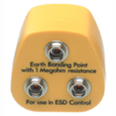 Antistatic protective contact plug, push button Ø 10 mm, 0.063 m, 3 x push button, EP0101001 - 1