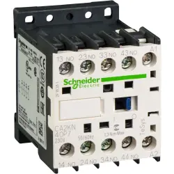 Auxiliary contactor, 4 pole, 10 A, 4 Form A (N/O), coil 230 VAC, screw connection, CA2KN40P7