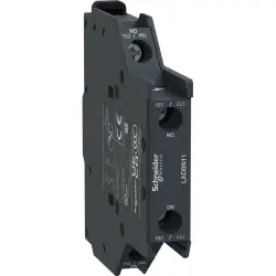Auxiliary switch block, 2 pole, 10 A, 690 V, 1 Form A (N/O) + 1 Form B (N/C), screw connection, LAD8N11